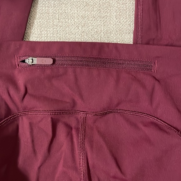 Lululemon 28” burgundy leggings - Picture 6 of 6